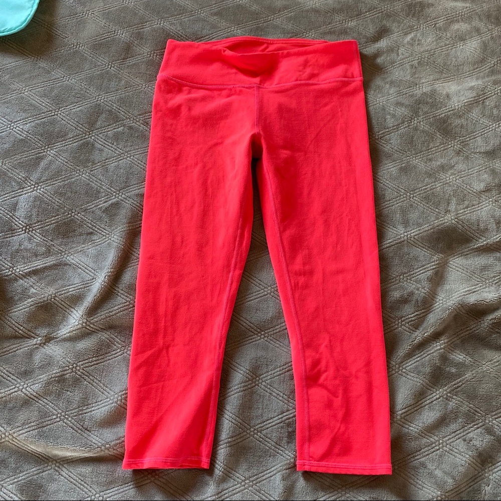 Fabletics Solid Bright Pink Cropped Leggin - image 3